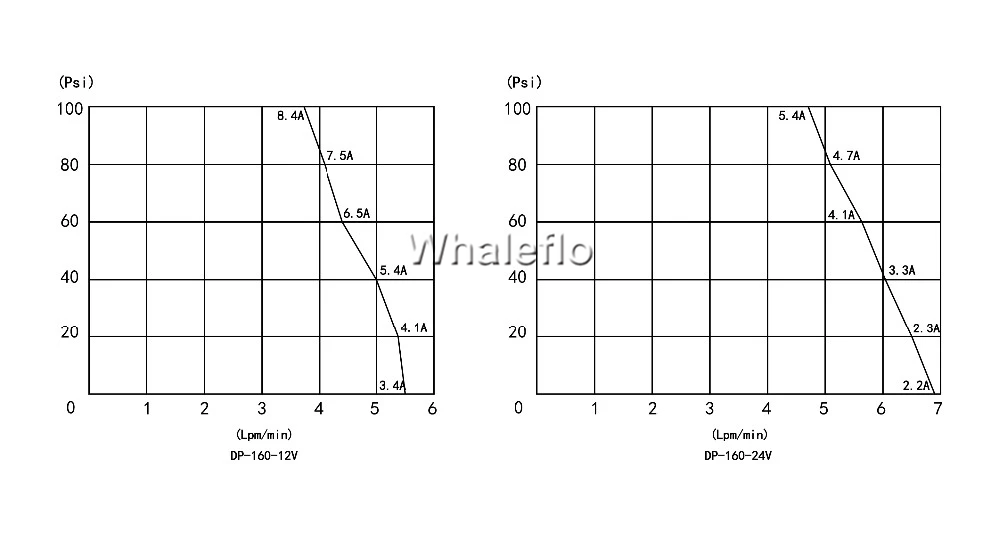 whaleflo 160psi flow curve