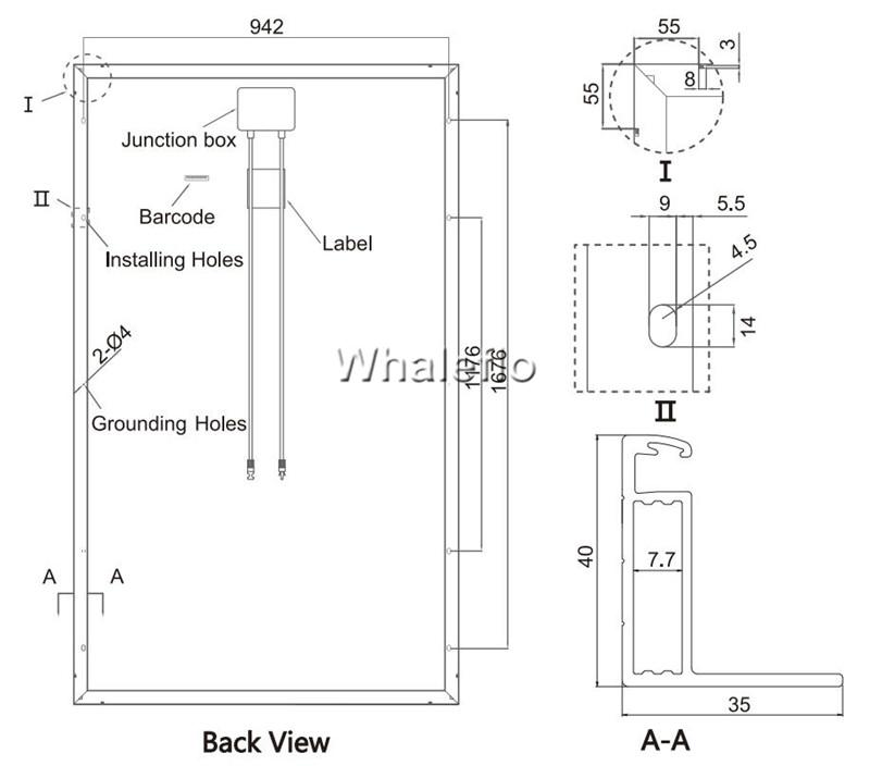 whaleflo mono crystalline panel