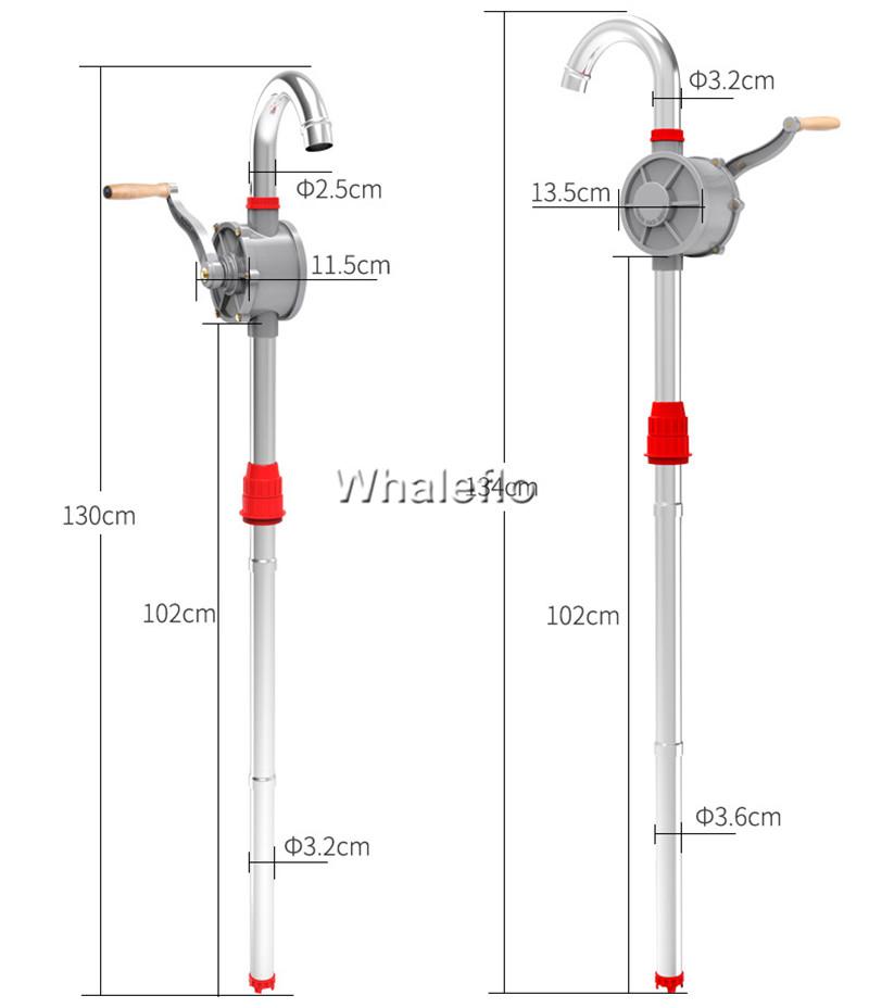 whaleflo rotary hand drum pump