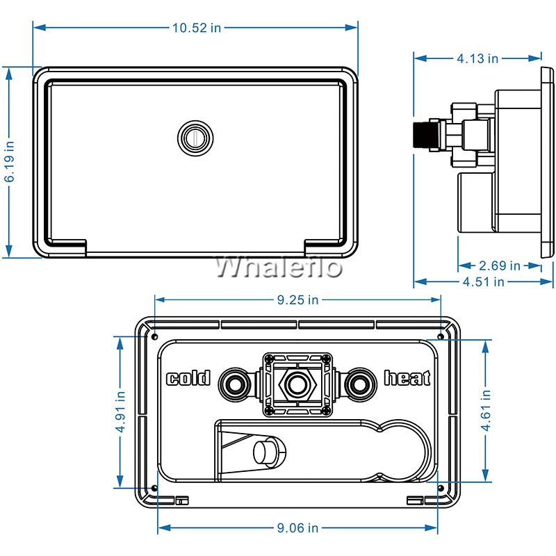 whaleflo shower box kit