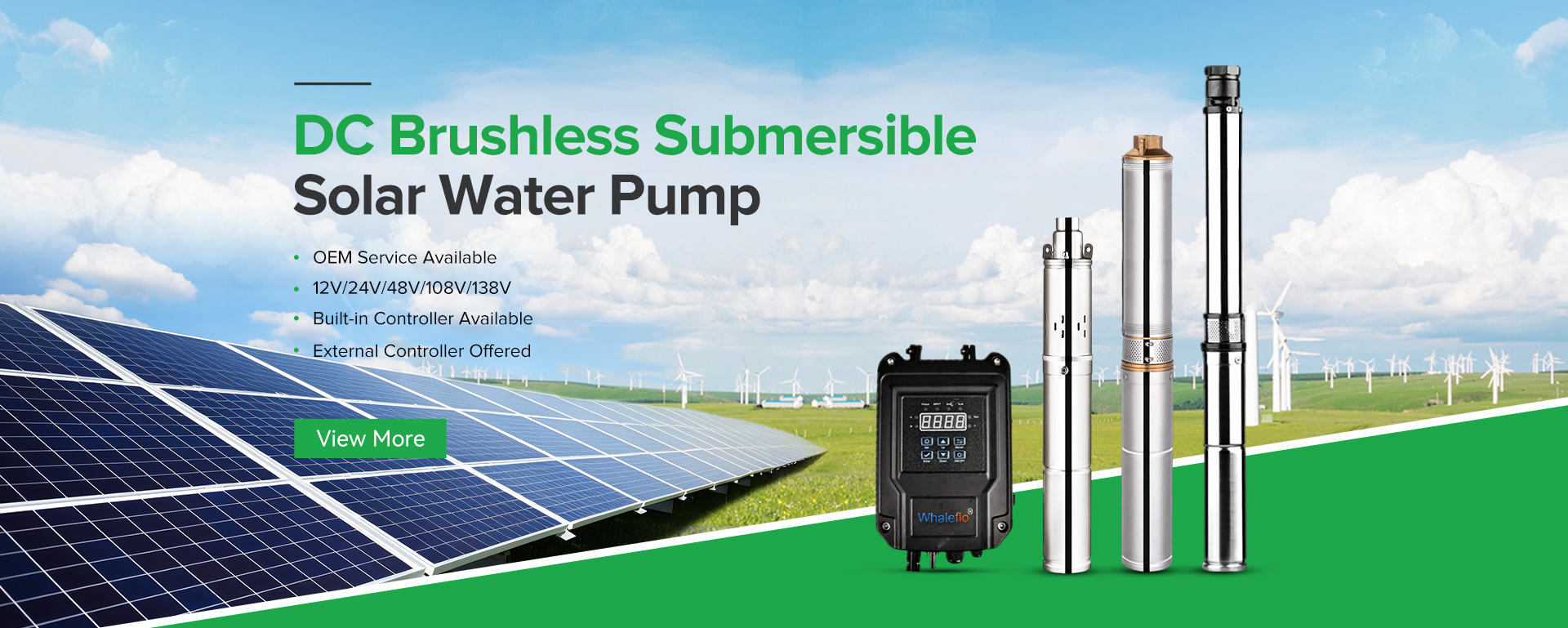 Whaleflo DC Brushless Submersible Solar Pump