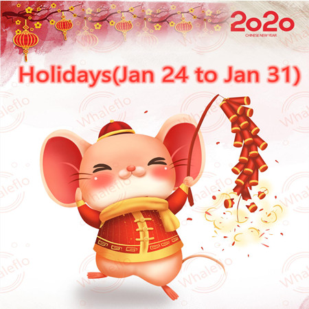 2020 Whaleflo Lunar New Year Holidays (2020.01-24-2020-01-31)